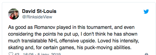 Alex Romanov...ne serait pas du NHL MATERIAL???? HAHA!!!!