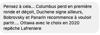 Alexis Lafrenière à Ottawa?