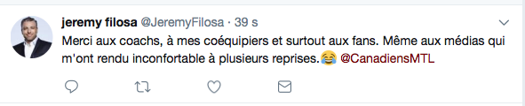 Andrei Markov remercie les médias de....HAHA!!!!