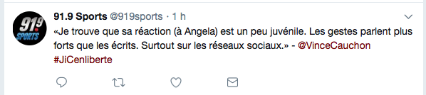 Angela Price traité d'ADO par Vince Cauchon..