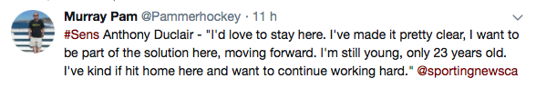 Anthony Duclair se QUÉMANDE une job...