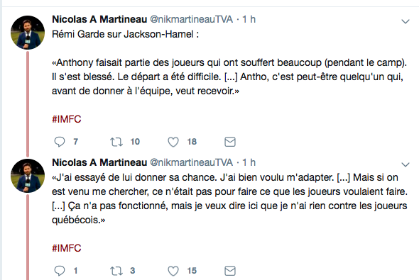 Anthony Jackson-Hamel...HUMILIÉ par Rémi Garde...