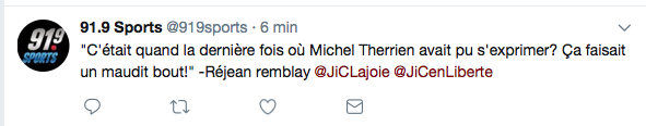 Après avoir DÉTRUIT Michel Therrien pendant 5 ans..Réjean lui LICHE le CUL..