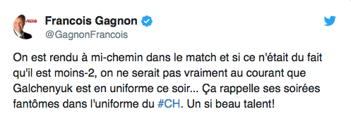 Après avoir eu l'air de ça, on comprend Galchenyuk...