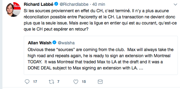 Au lieu de laisser couler des infos à Martin Leclerc...