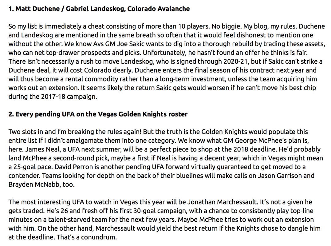Au tour de Hockey News de sortir sa liste...