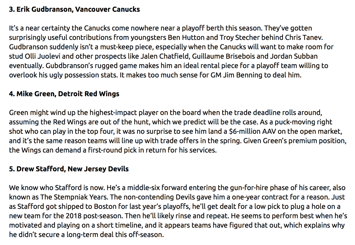 Au tour de Hockey News de sortir sa liste...