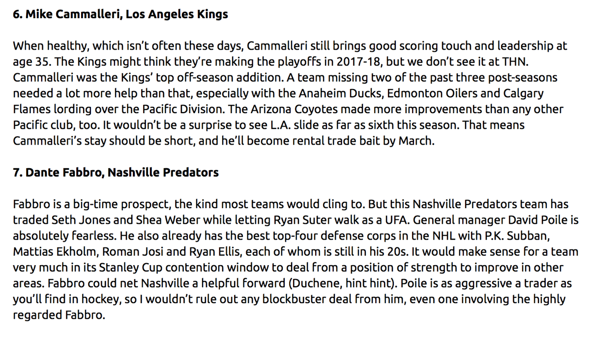 Au tour de Hockey News de sortir sa liste...