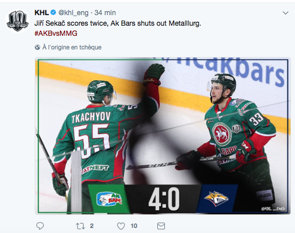 Au tour de Jiri Sekac de s'en prendre au CH...trop de SUCRE dans ses LUCKY CHARMS!!!!!