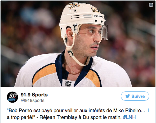 Au tour de RÉJEAN de RAMASSER Bob Perno...
