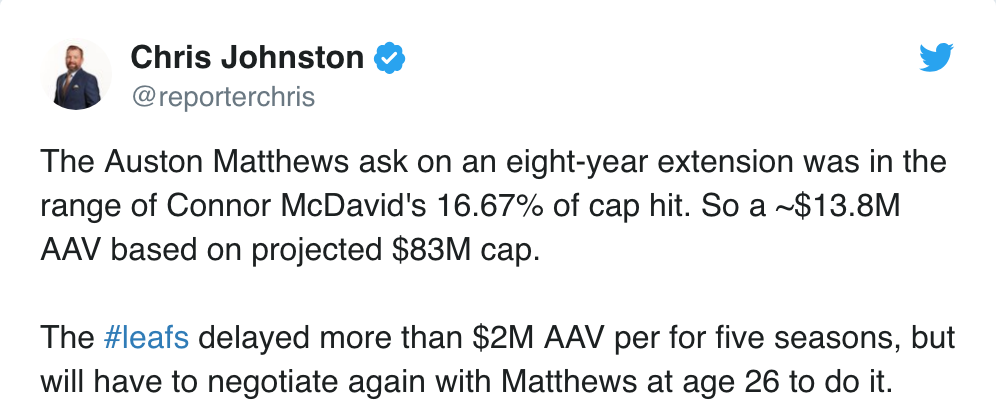 Auston Matthews a essayé tout un BLUFF...