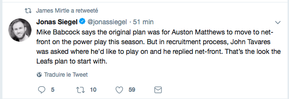 Auston Matthews va perdre PATIENCE...