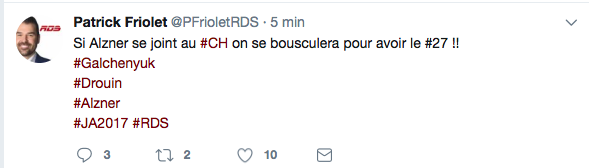  Avec Alzner à Montréal...Alex Kovalev va PLEURER....