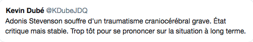 AYOYE...Adonis Stevenson n'est pas sorti du bois...