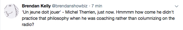 AYOYE...Comment Michel Therrien ose dire des NIAISERIES comme ça...