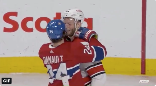 AYOYE...Danault s'est fait GELER en TA...