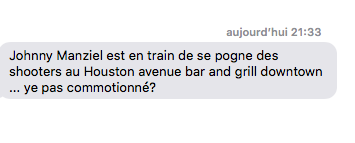 AYOYE.....Johnny Manziel se POGNE des SHOOTERS au HOUSTON AVENUE...