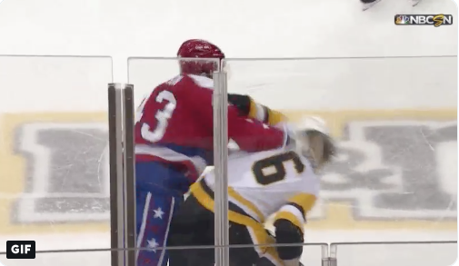AYOYE...Le SAUVAGE à Tom Wilson KNOCK OUT Jamie Oleksiak...