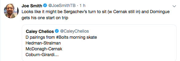 AYOYE...Mikhail Sergachev dans les estrades !!!