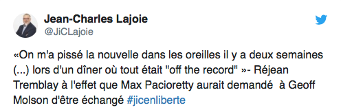 AYOYE...Pacioretty et son agent, passent un mauvais quart d'heure...