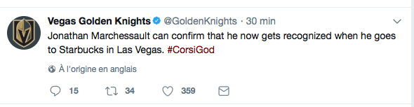 AYOYE..Vegas est rendu une VRAIE VILLE de HOCKEY!!!