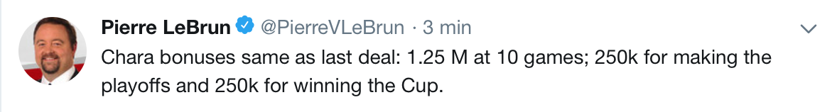 AYOYE...Zdeno Chara qui signe un autre contrat !!!