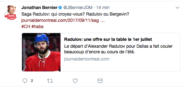 BEN LÀ.. C'est CLAIR..Le MENTEUR...c'est pas Bergevin..