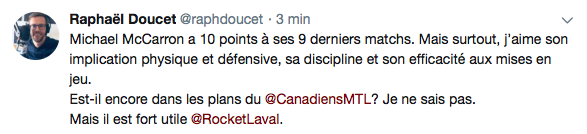 BEN OUI TOÉ...La solution du CH, se trouve à Laval !!!