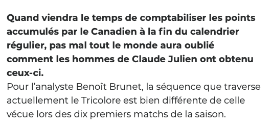 Benoît Brunet devrait se garder une petite gêne...