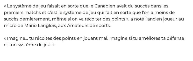 Benoît Brunet devrait se garder une petite gêne...