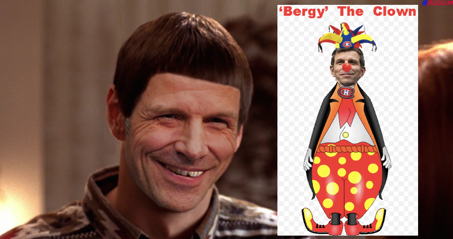 Bergevin FOU...par le CLOWN qu'il y a dans sa tête...