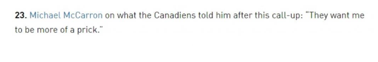 BIG MAC veut faire CH...Marc Bergevin...jusqu'au bout...
