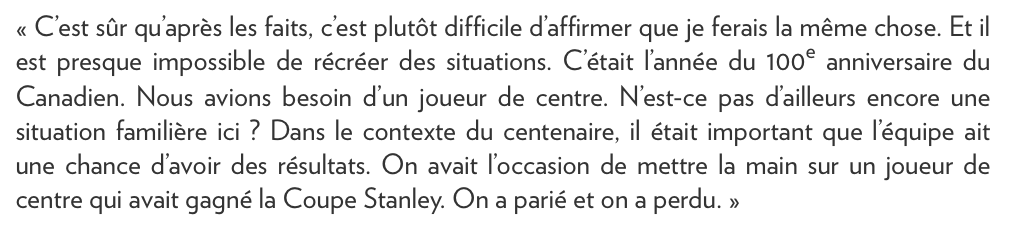 Bob Gainey a échangé McDonagh pour Gomez...pour faire plaisir aux FILLES de la COUR D'ÉCOLE...