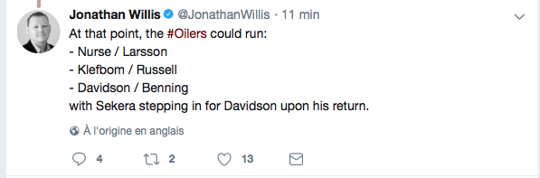 Brandon Davidson..De retour à Edmonton?