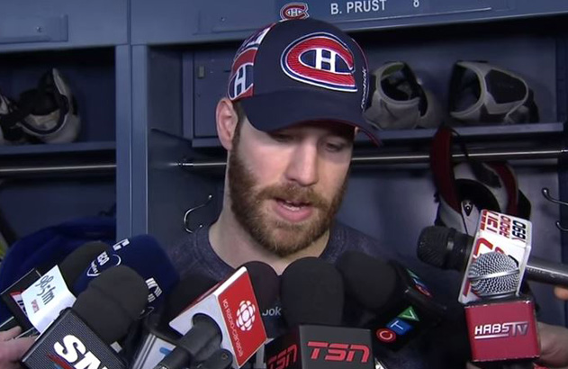 Brandon Prust avait été engagé pour s'occuper des jeunes Chucky, Beaulieu et Gallagher...mais...