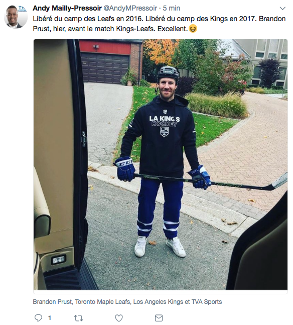 Brandon Prust...et l'HUMOUR...par la PITIÉ...