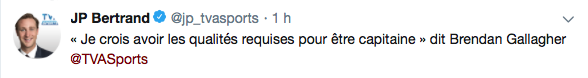 Brendan Gallagher a déjà pris de l'avance sur Shea Weber...