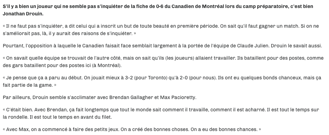 Brendan Gallagher a GAGNÉ sa place sur le PREMIER TRIO..
