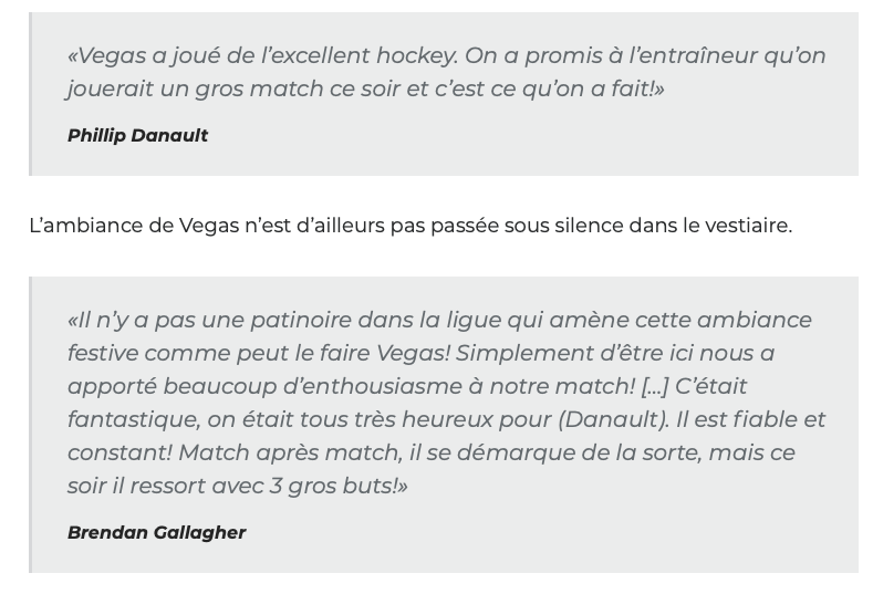 Brendan Gallagher critique les fans du Centre Bell....