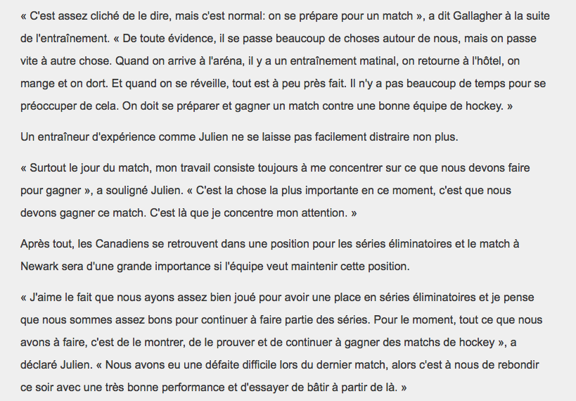 Brendan Gallagher nous a fait PLEURER de RIRE...