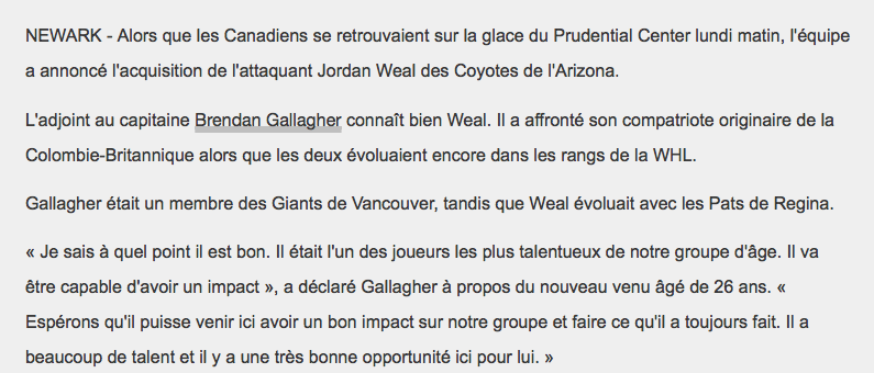 Brendan Gallagher nous a fait PLEURER de RIRE...