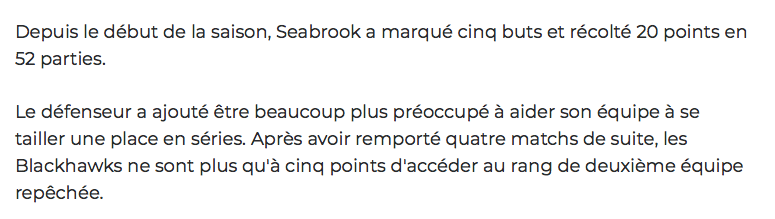 Brent Seabrook continue de traiter Elliotte Friedman de MENTEUR..