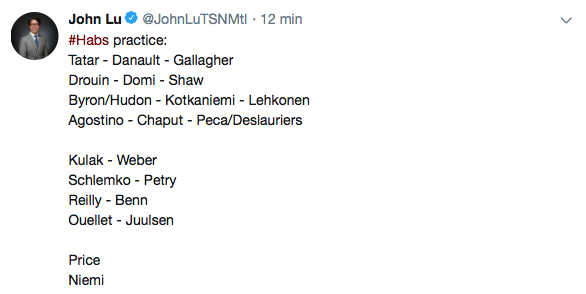 Ça a trop bien été pour Claude Julien hier...