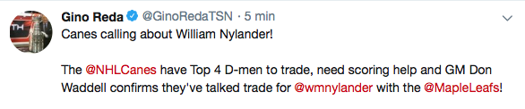 Ça chauffe entre la Caroline et Toronto...