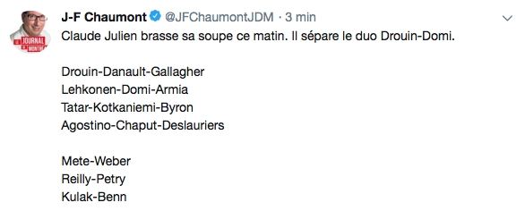 Ça fait juste genre 15 matchs, qu'ils dorment au gaz...