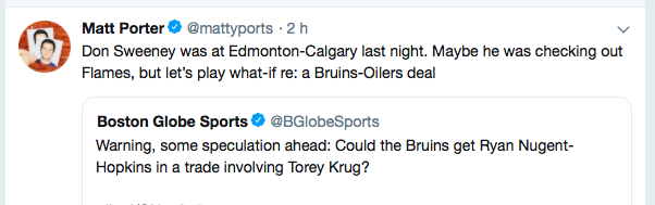 Ça JASE entre Boston et Edmonton!!!!!!!