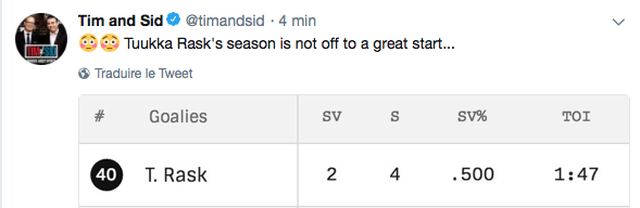 Ça ne prendra pas de temps, avant que Halak soit le gardien...