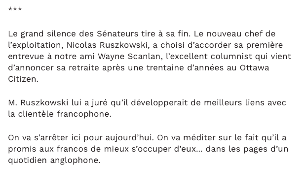 Ça serait malade rencontrer Matt Duchene au Tim Hortons...