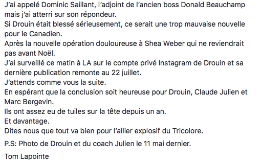 Ça va prendre combien de temps au CH...