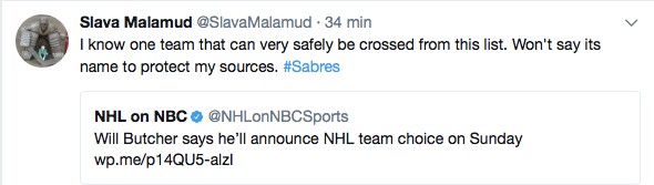 Ça veut dire que Butcher n'ira pas à Buffalo ???